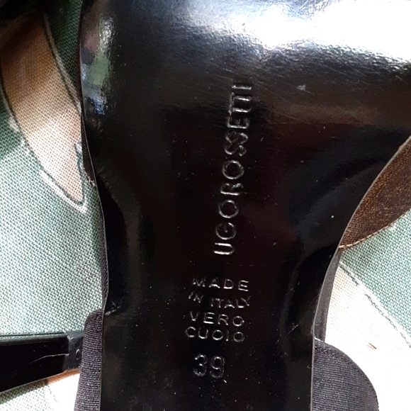 Ugo Rossetti Vintage RARE sling back heels excellent condition never worn sz 39 - Picture 7 of 7